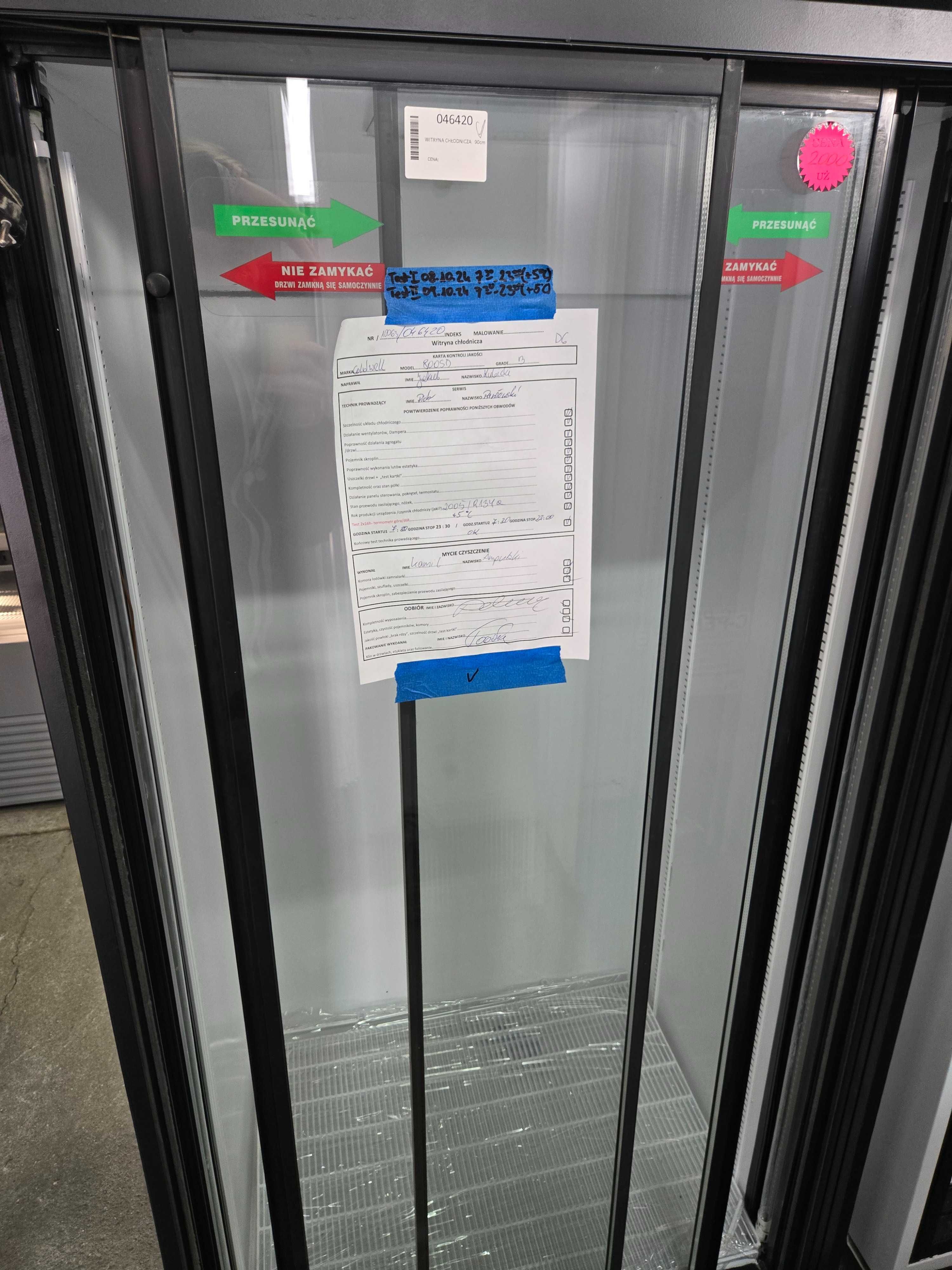 JANKI, ul. WSPÓLNA 6 Chłodziarka witryna 90cm szerokości