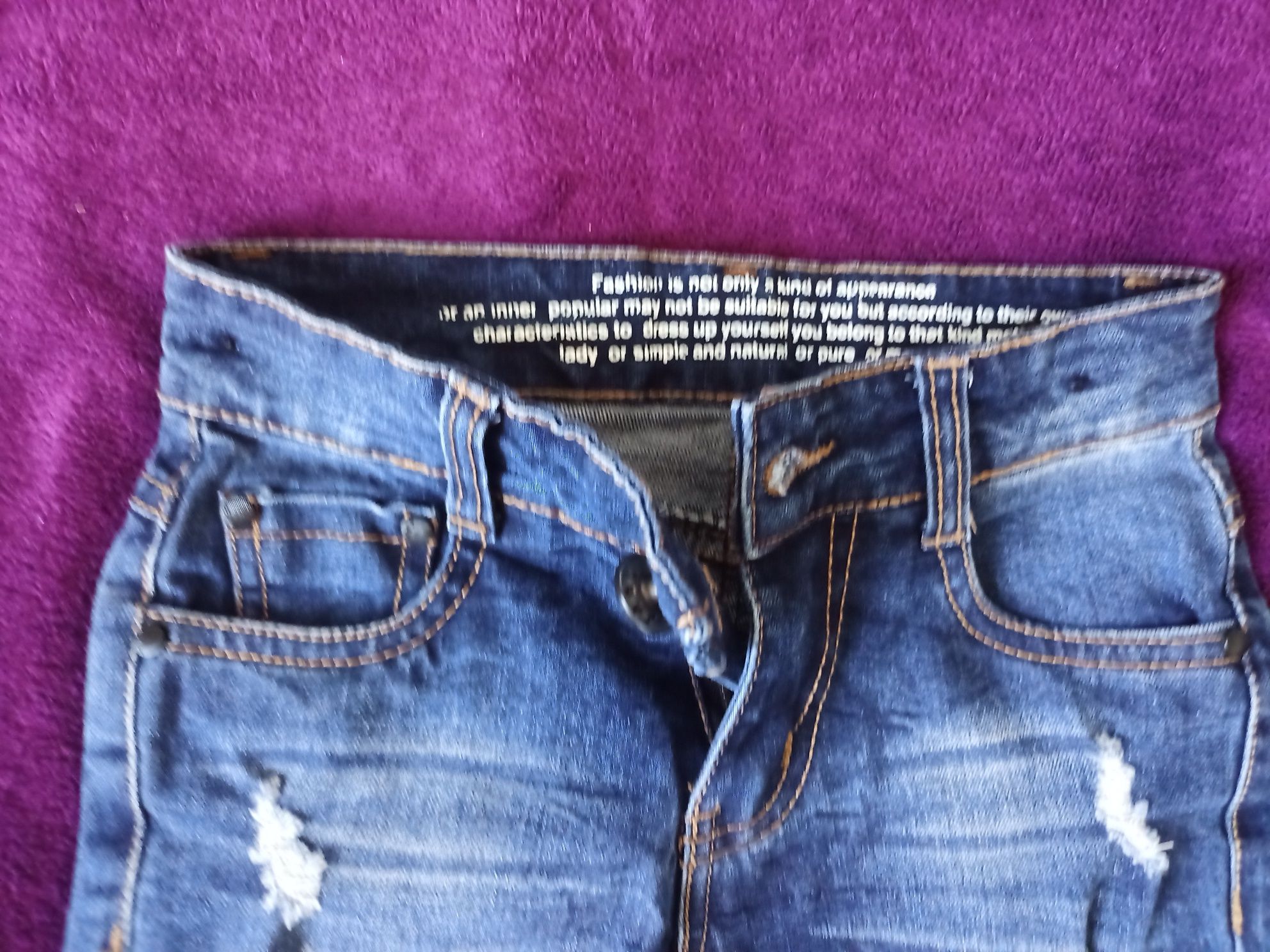NOWE Supermodne spodnie dżinsowe jeans dżins rozm. 110/116