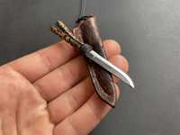 Ręcznie Zrobiony Mini Nożyk Naszyjnik Neck Knife EDC