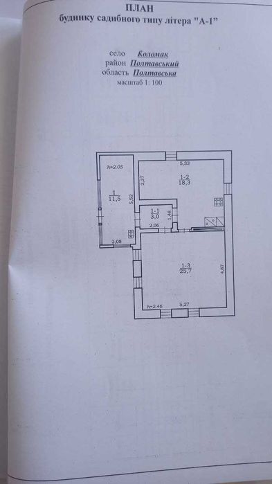 Будинок в тихому селі Коломак!