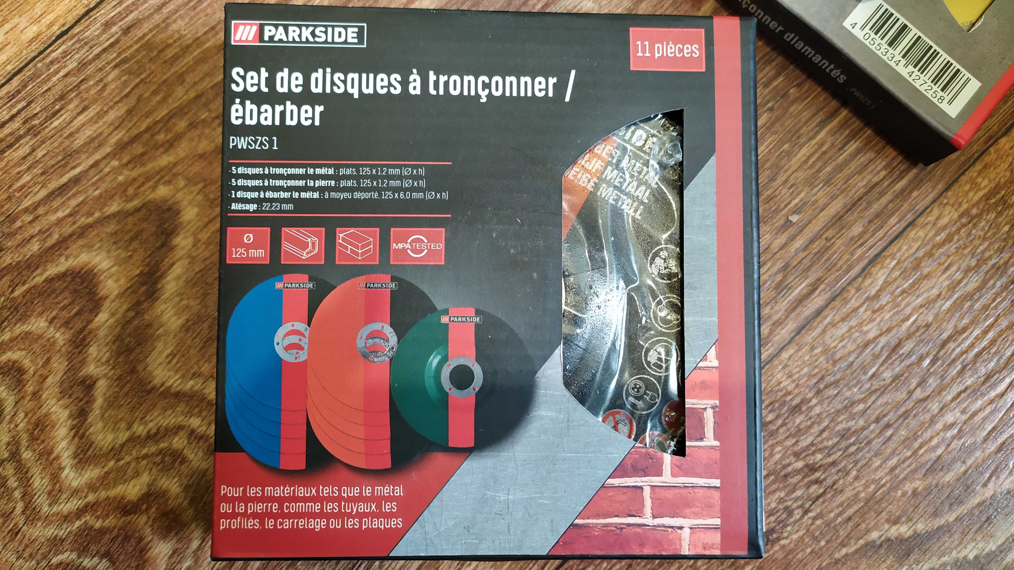Набор отрезных / шлифувальных дисков Parkside PWSZS 1 11шт из Германии