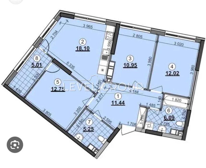 3х к.кв. 83м2 з Документами! ЖК Грейт Great Осокорки