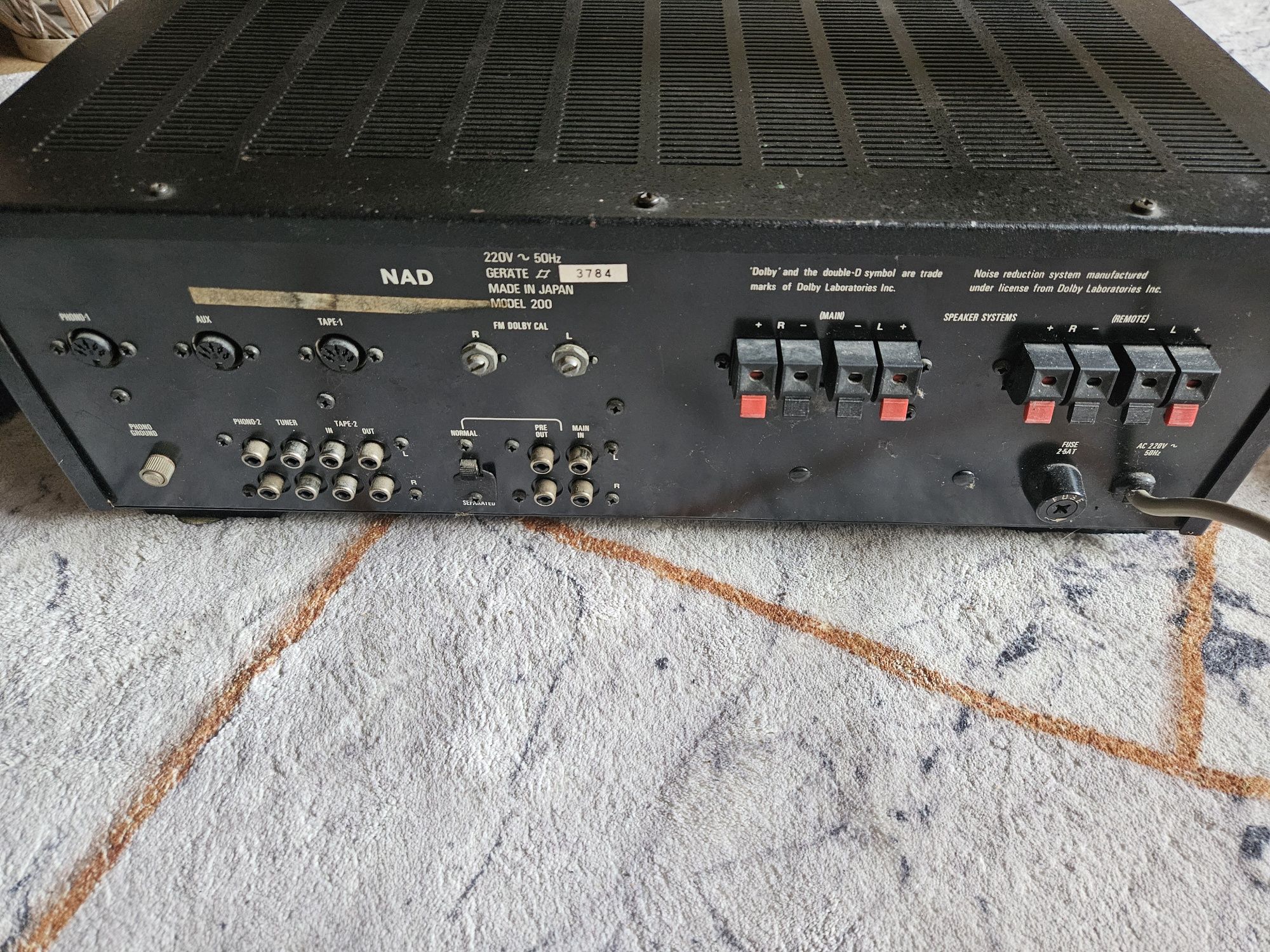 Vintage wzmacniacz NAD model 200 + kolumny CAT 2000 + audio bluetooth