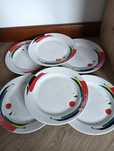Talerz ceramiczny zestaw 6st obiadowy Tułowice