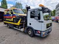 Man TGL 12.180 Pomoc Drogowa HDS holownik płyta hydrauliczna
