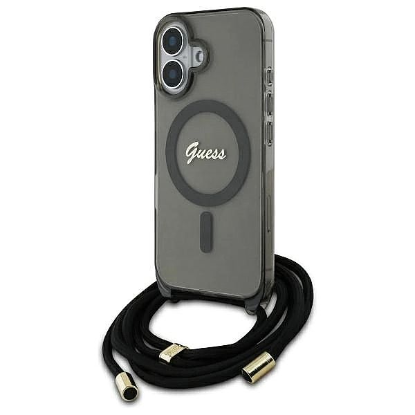 Guess GUHMP16SHCTSGNSK iPhone 16/6.1" czarny/black hardcase Crossbody