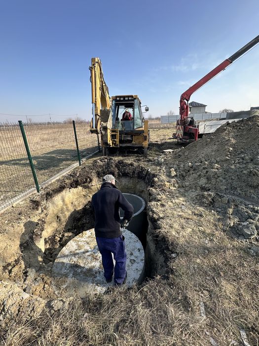 Септик під ключ, копка каналізацій комуникации, вигрибние ями под ключ