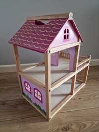 Domek drewniany dla lalek SMIKI różowy