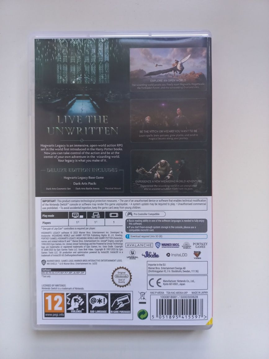 Nintendo Switch - Hogwarts Legacy Deluxe Edition