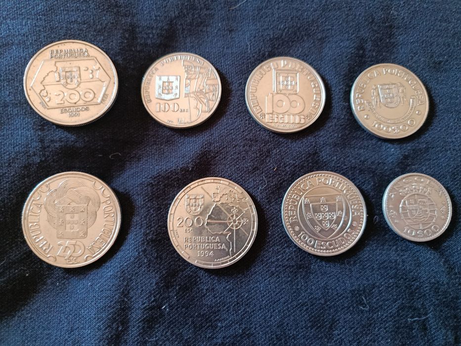 Moedas escudos bom negócio