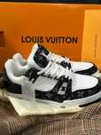 Louis Vuitton LV Trainer White Black EU 44