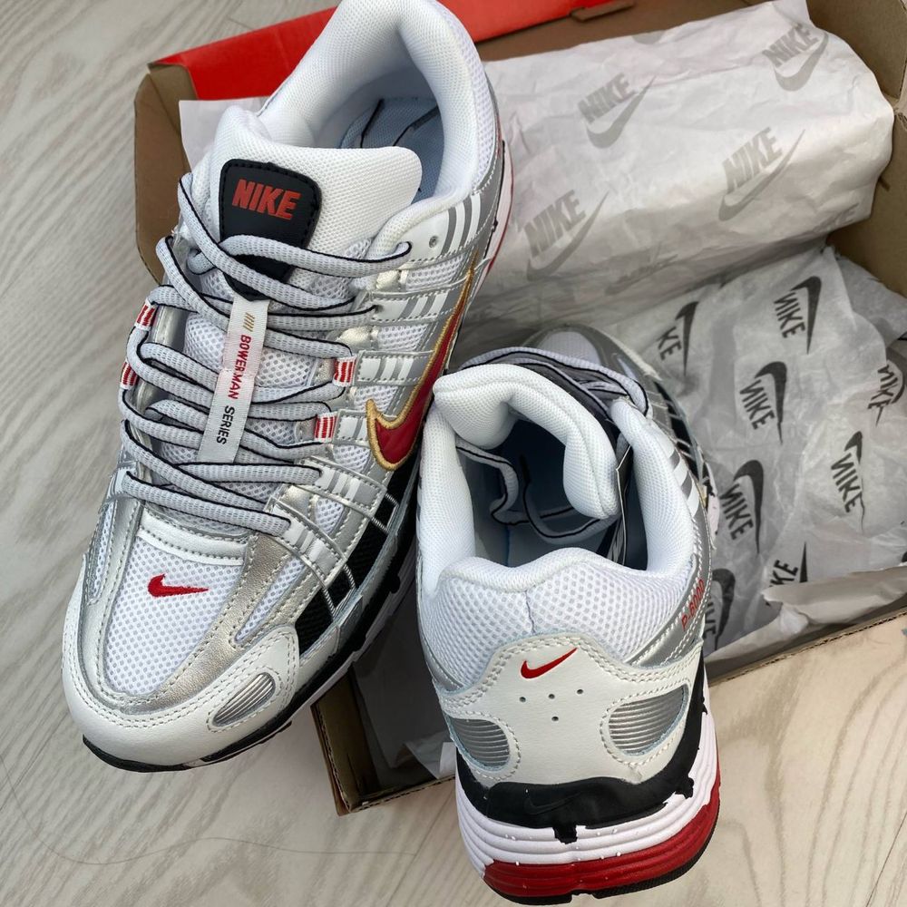 Кросівки Nike P-6000 white&red/найк п 6000