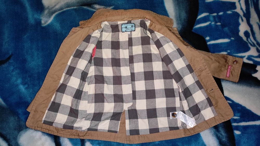 Brązowa kurtka retro na 5 lat r.110 marki joules wiosna jesień