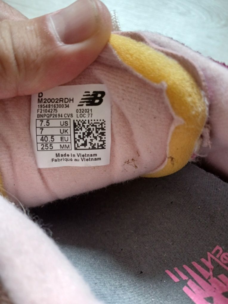 Кроссовки женские New Balance 2002 R Pink Оригинал.