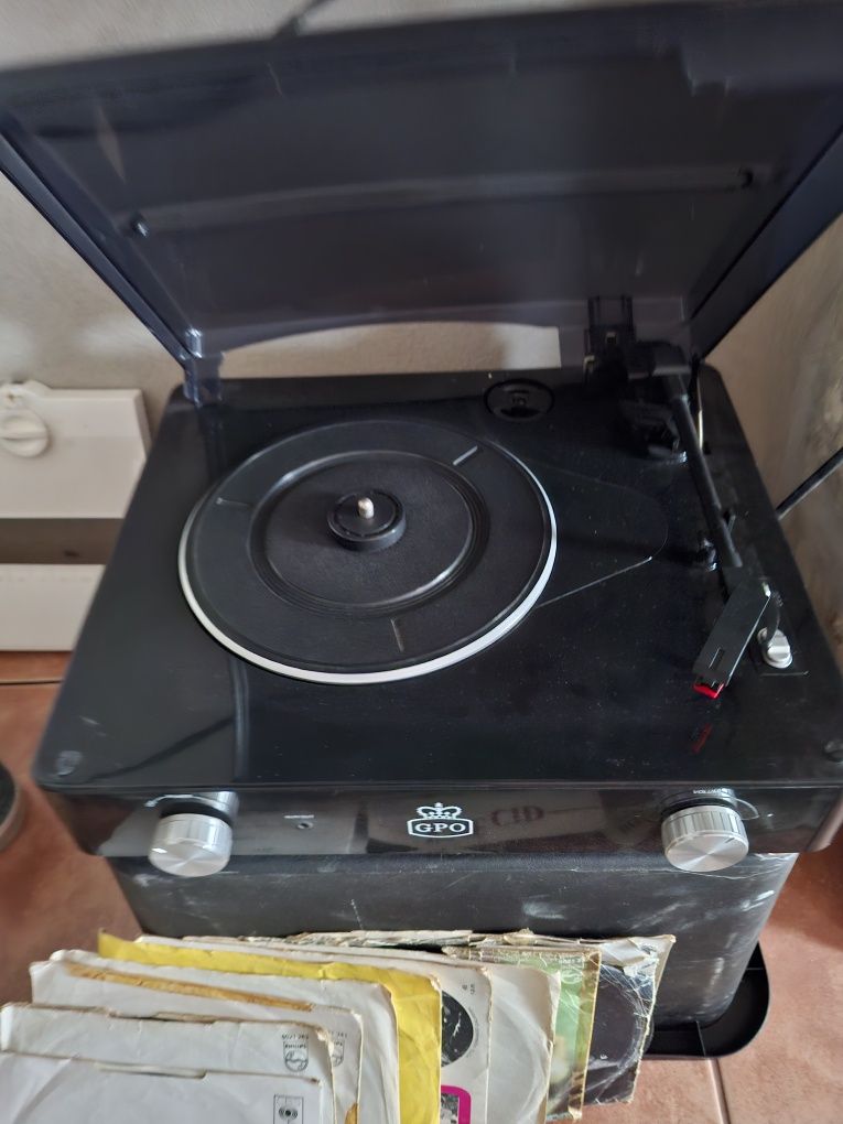 Giradiscos e discos de vinill