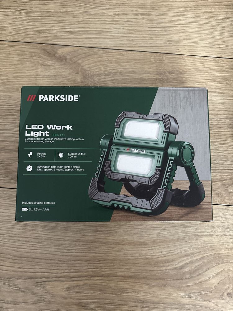 Lampa LED Parkside. Nowa!