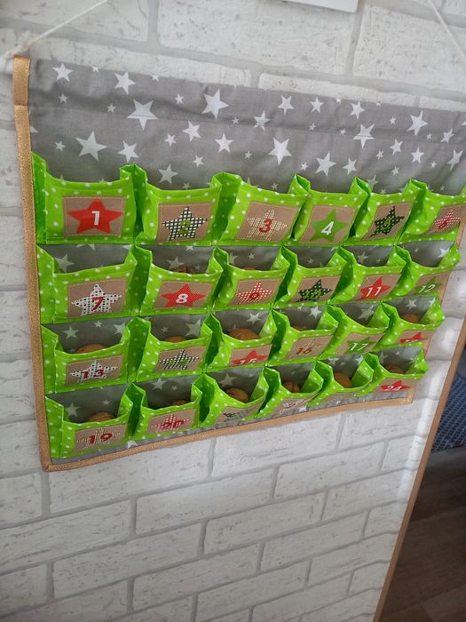 Kalendarz adwentowy hand made Nowy