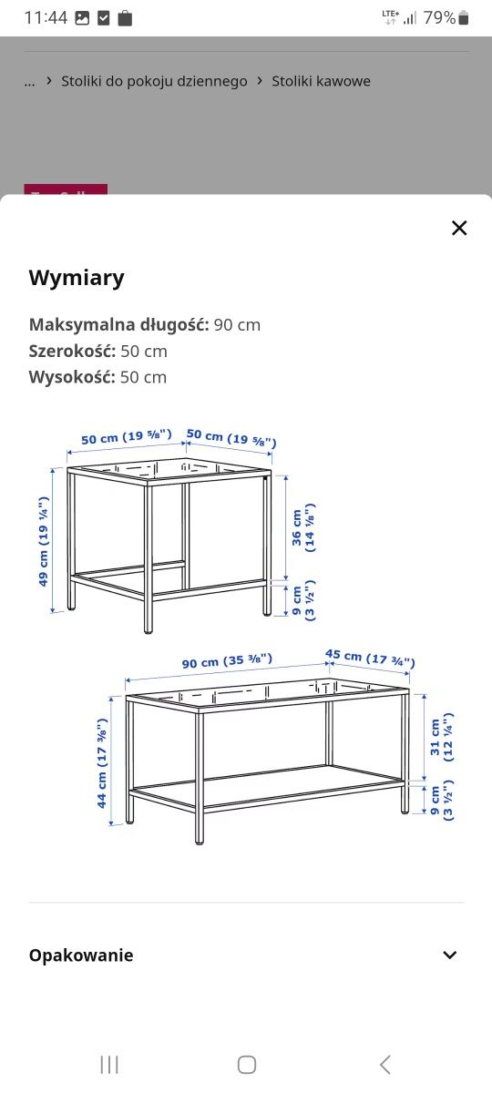 Stół IKEA votsjo