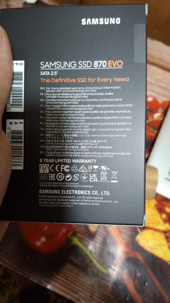 SSD диск Samsung 870 Evo-Series 500GB 2.5" SATA III V-NAND 3bit MLС