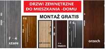 Drzwi z montażem do mieszkania wejściowe ZEWNĘTRZNE-wewnątrzklatkowe