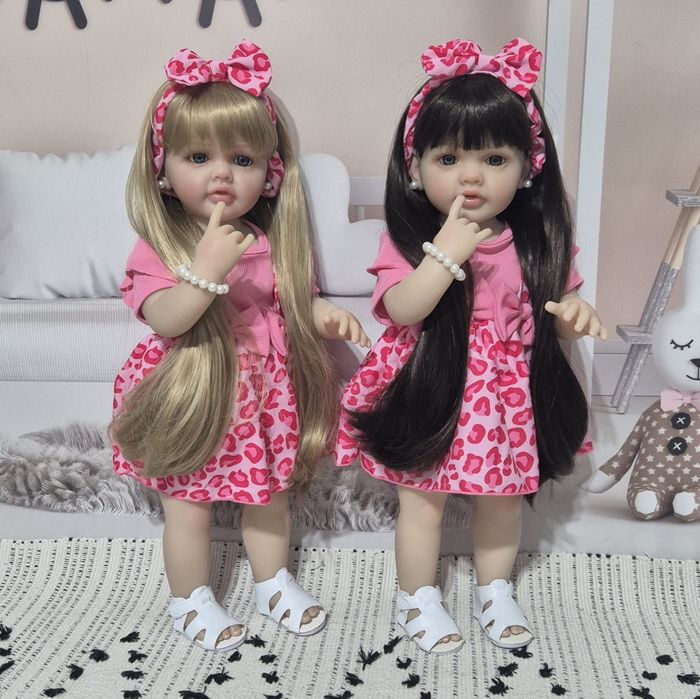 Реборн 55 см, вінілова,  Reborn кукла  Лялька