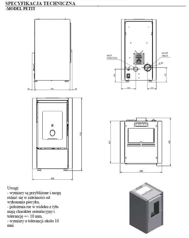 PIEC PELLET Artel Petit 6 kW