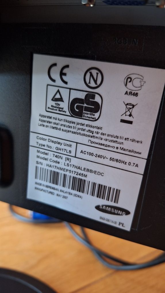 Samsung SyncMaster 740N