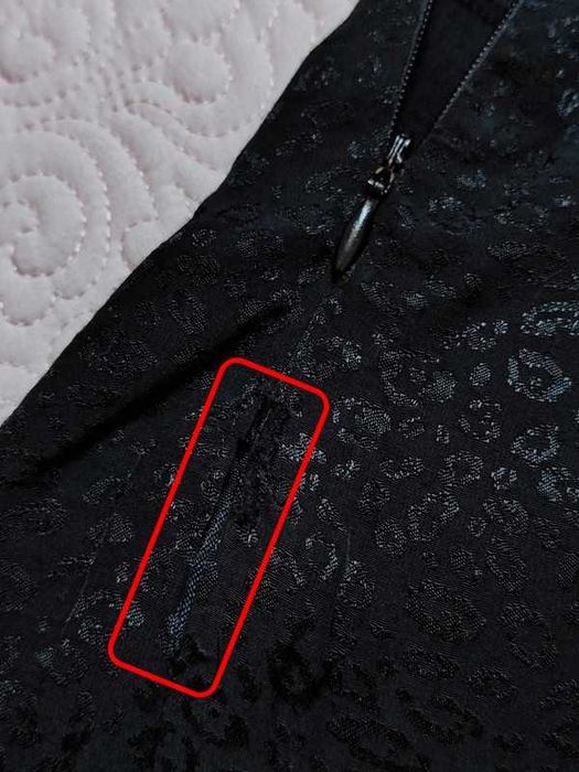 Sukienka jak satynowa czarna wiązana zwierzęcy wzór H&M 34 XS