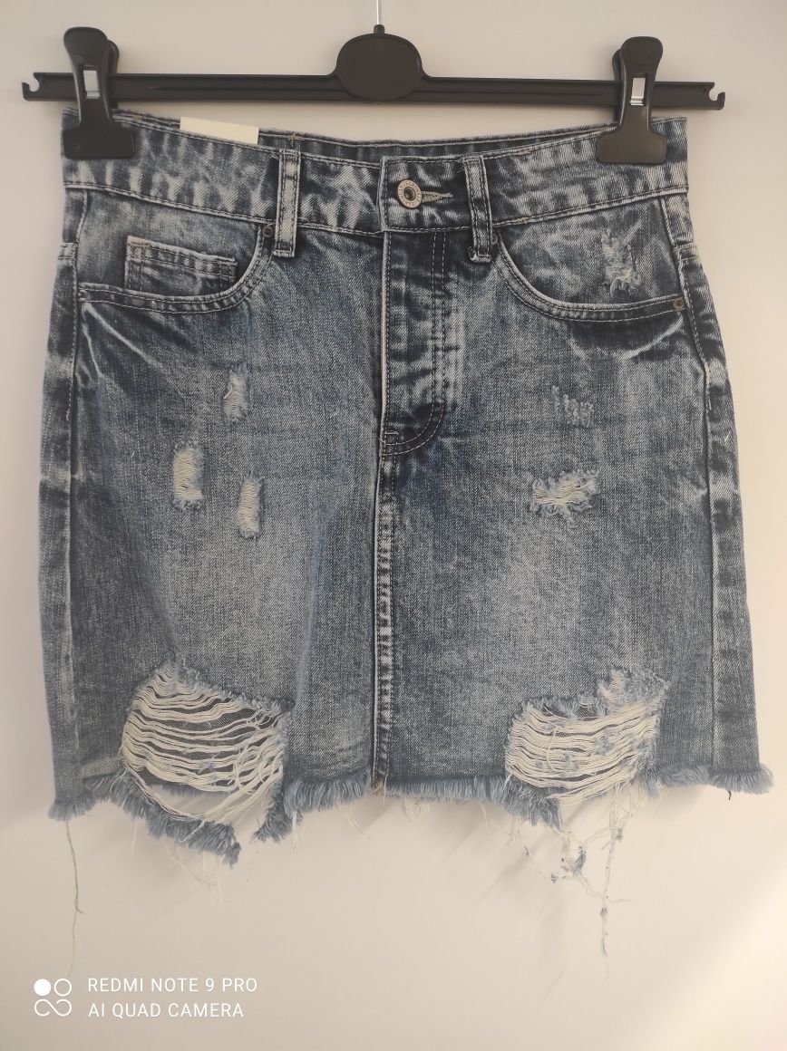 Spódnica jeansowa xs