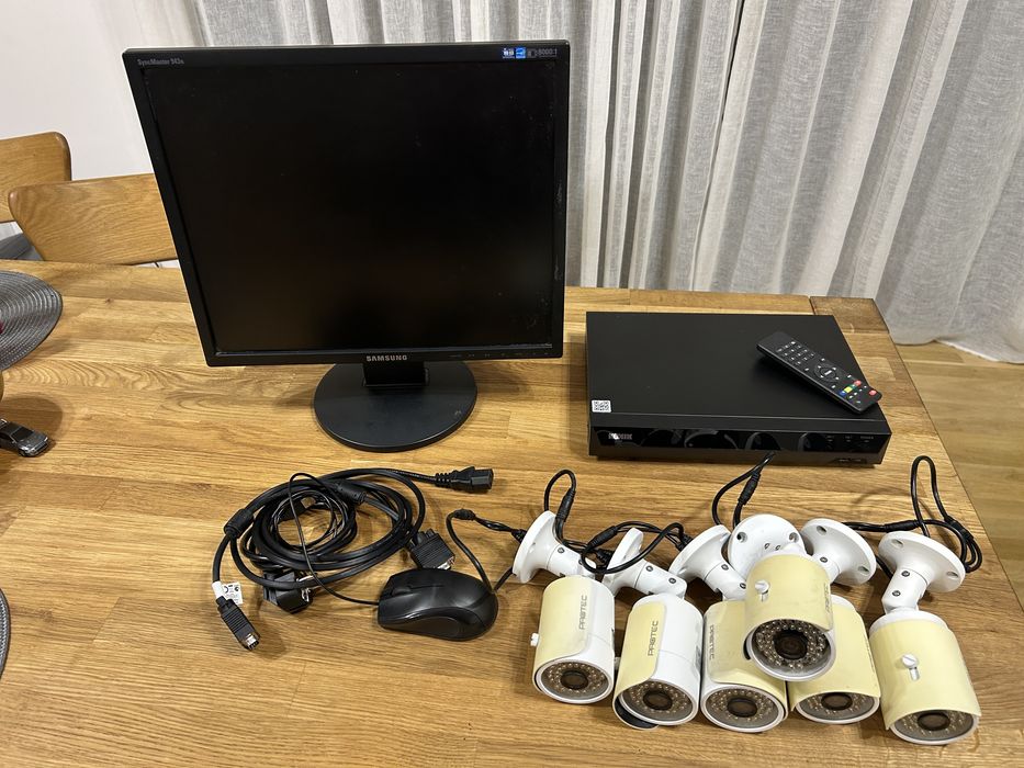 Zestaw monitoringu 6 kamer Protec 8 mpx  + rejestaror Kenik