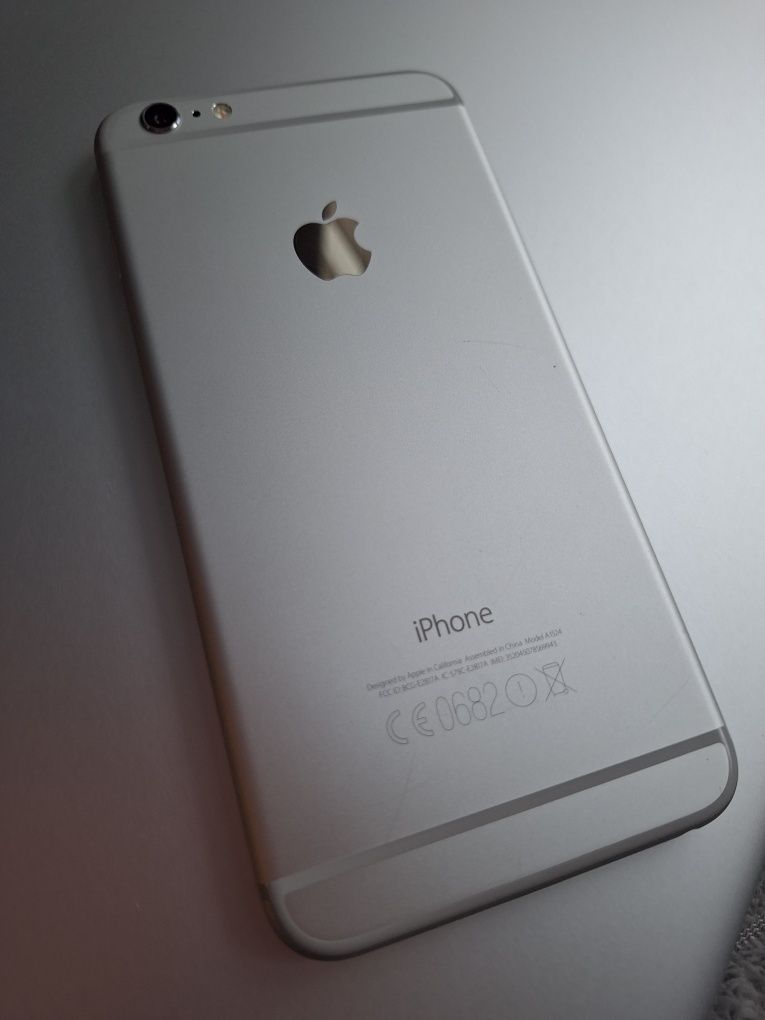 iPhone 6 Plus 128 GB (White Silver Gray) telefon i nowe etui Apple