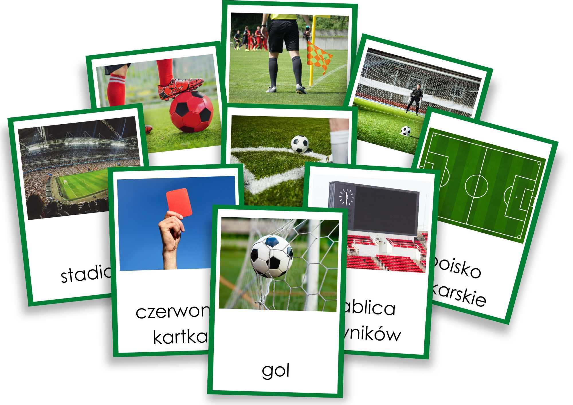 Plansze edukacyjne - Piłka Nożna - A5 EURO 2024 - Montessori