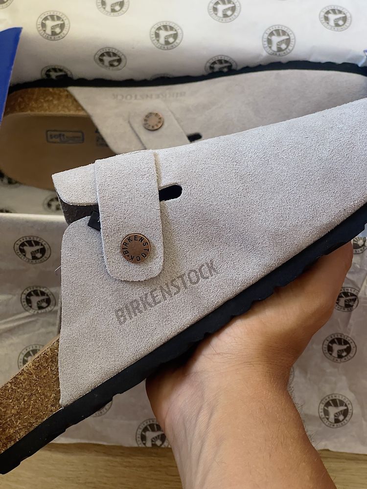 Birkenstock Boston Light Grey