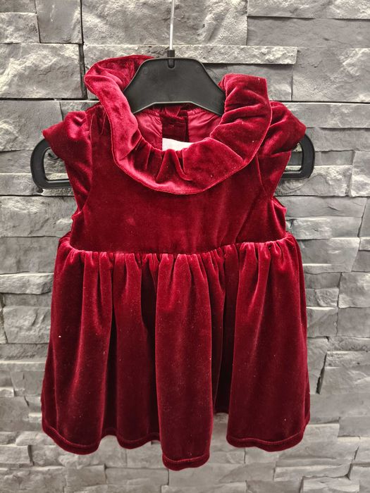 Welurowa sukienka hm