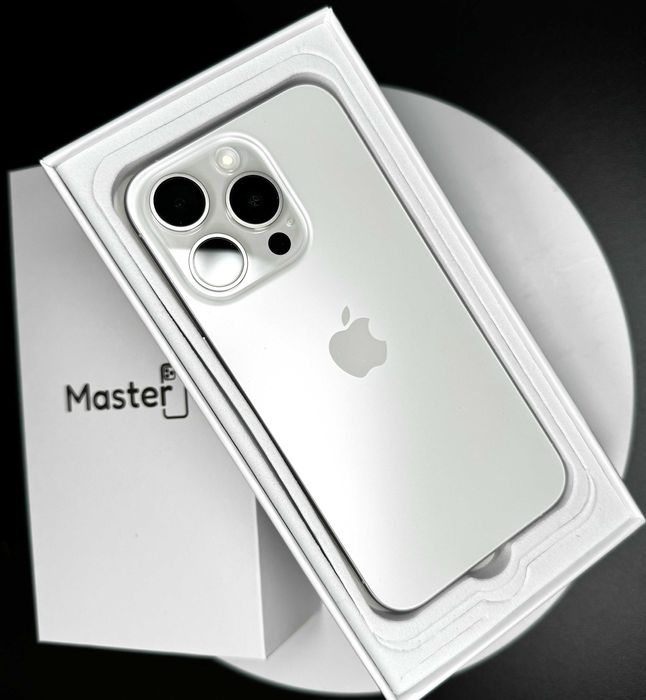 Apple iPhone 15 Pro 256gb White Jak Nowy 100% bat 6Msc Gwarancji