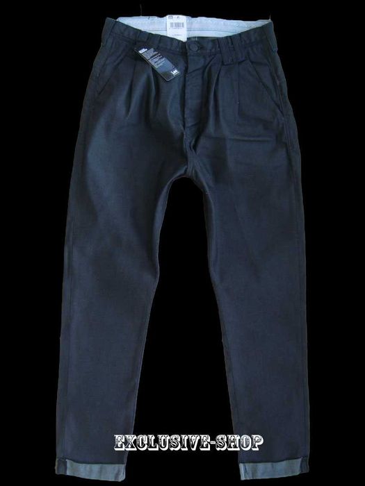 Spodnie męskie alladynki Lee Johnny P czarne W34 L32 pas 94 cm