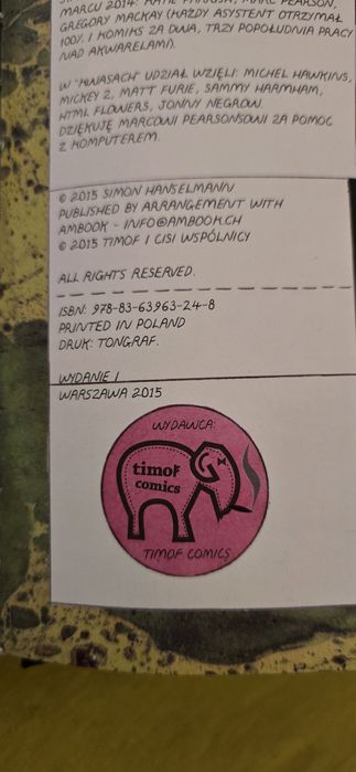 Czary Zjary - komiks - Simon Hanselmann - Timof