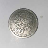 1931 Portugal 50 Centavos Coin