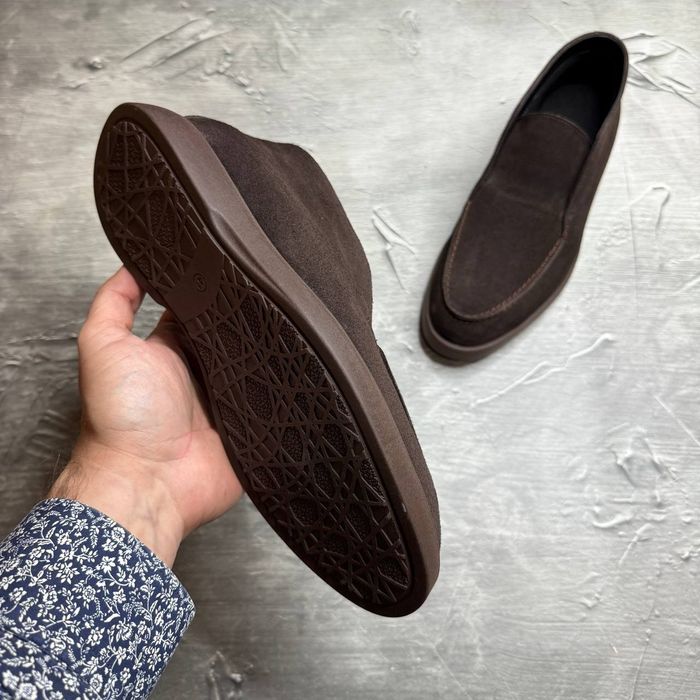 Ботинки Зимние ЛОФЕРЫ Замшевые мужские LORO PIANA Nix! ЗАМША+ БАЙКА!