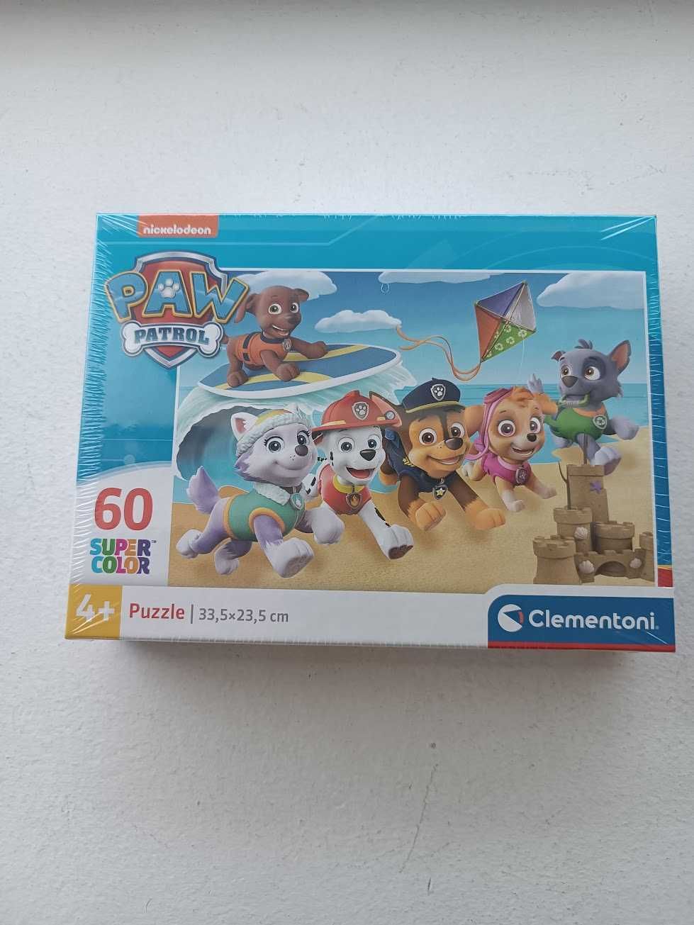 Puzzle Clementoni Patrulha Pata "praia" SuperColor 33,5x23,5cm 60 pCS