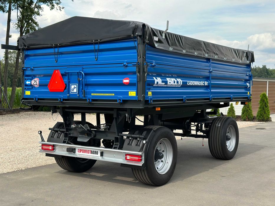 19Przyczepa Rolnicza HL HW 3 Stronny Wywrot 6011 HW 8011 Ładowność 6 T