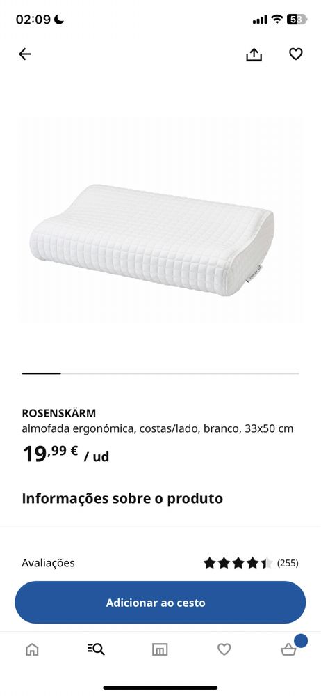 Almofada ergonómica