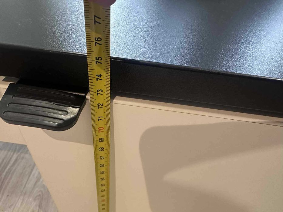 Biurko VOX duże, czarno-białe