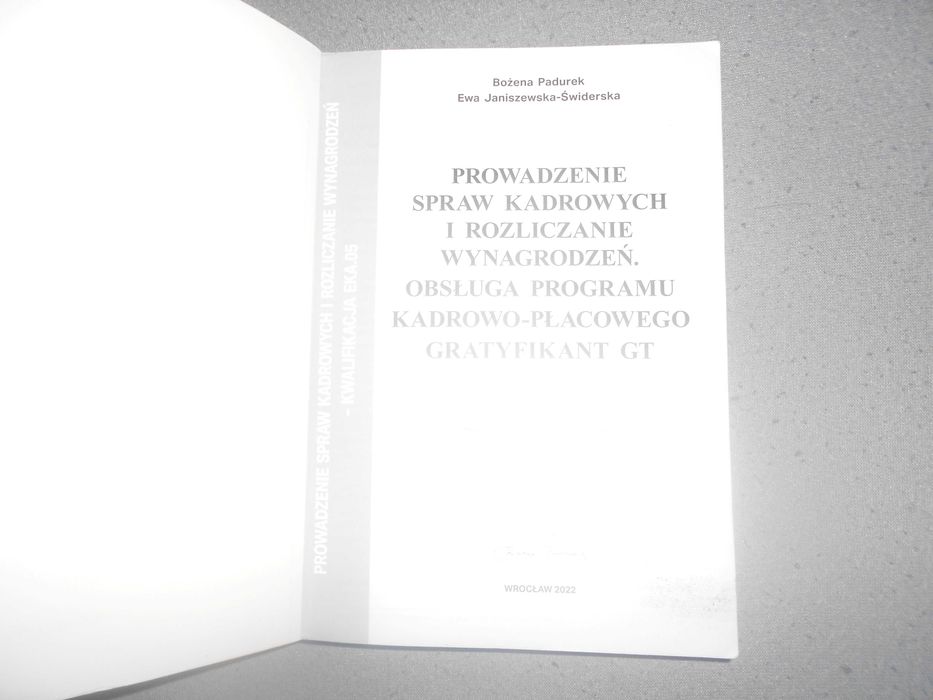 Prowadzenie spraw kadrowych... kwalifikacja EKA.05.3 -  B.Padurek