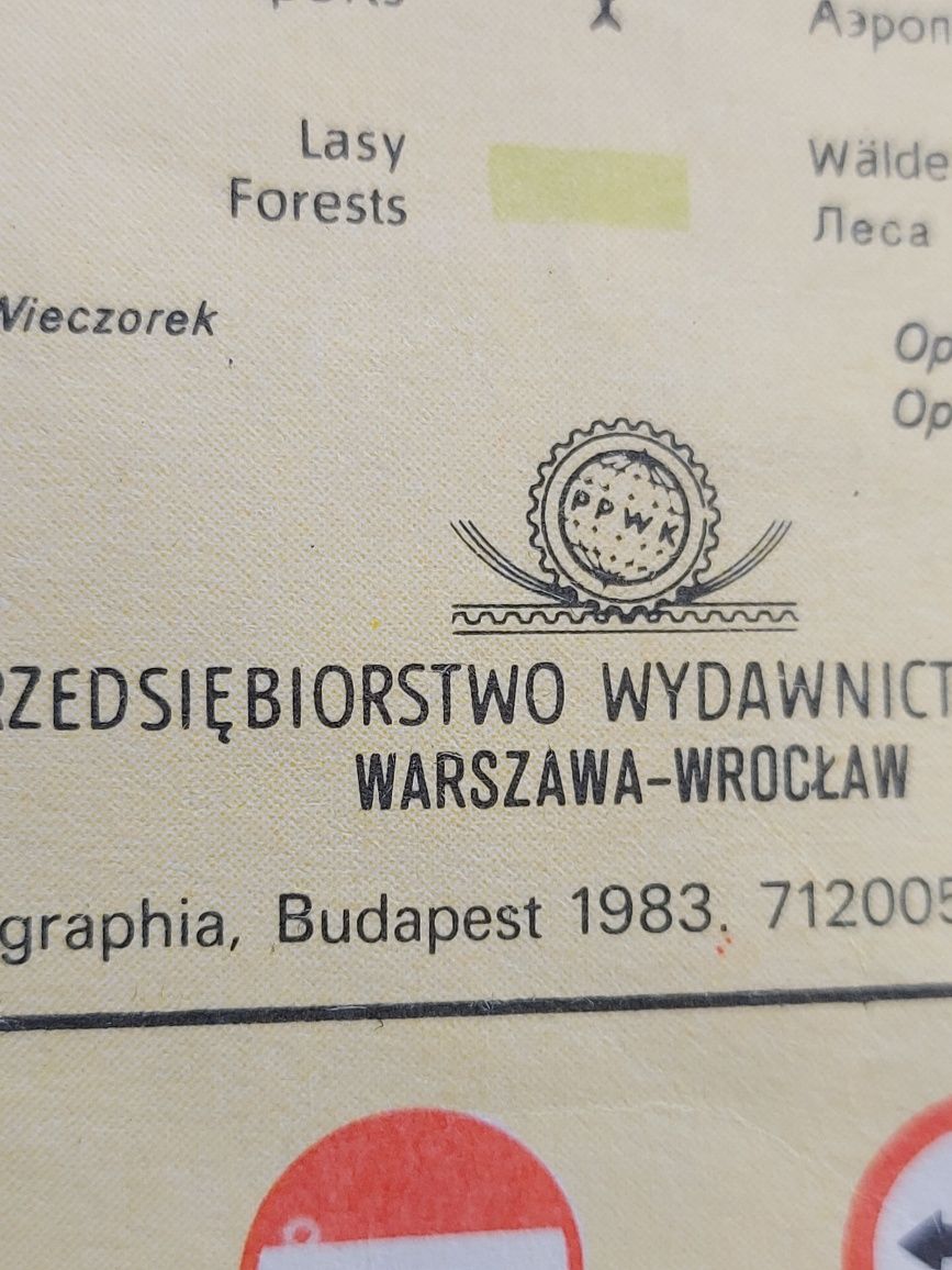Stare Mapy Polski 2 sztuki 1983r/2002rok
