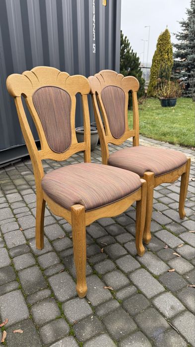 Krzesła dębowe TRANSPORT możliwy 12 sztuk