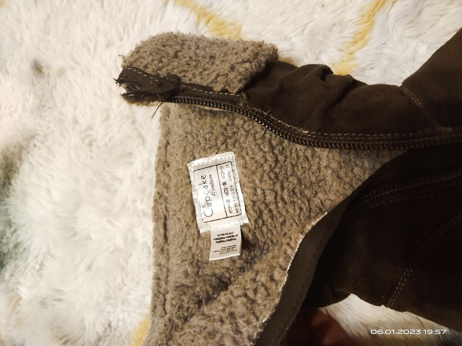 Ocieplane kozaki kozaczki zima śnieg