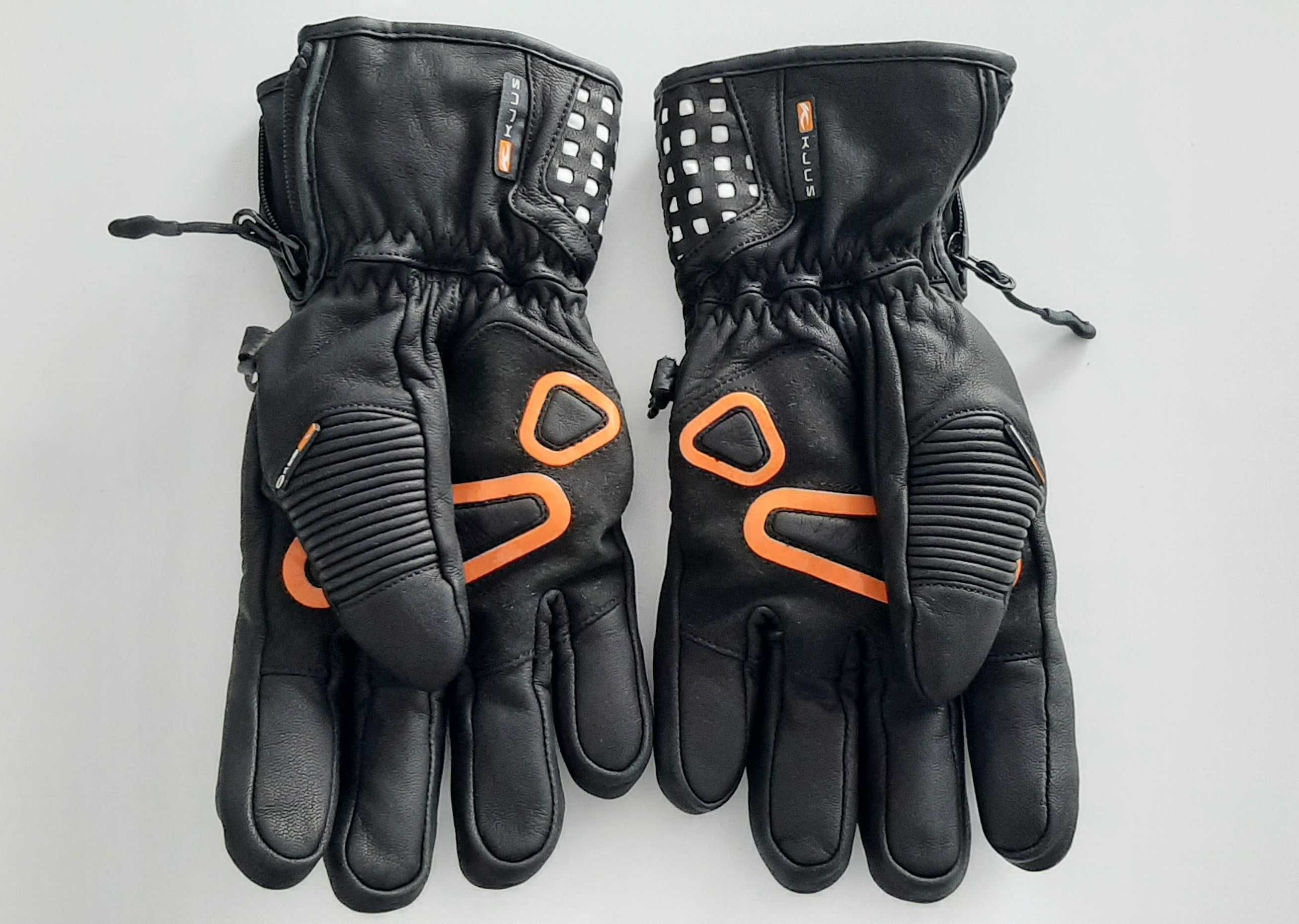 Rękawice narciarskie Kjus 100% leather-skóra naturalna L/9 KDry czarne