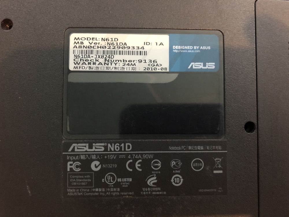 Ноутбук Asus N61DA
