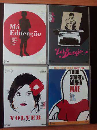 4 Filmes DVD originais Pedro Almodovar